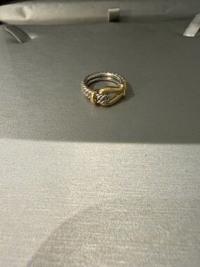 David Yurman Two-Tone Snake Wrap Ring in Gold and Silver